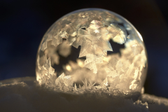 D758771-Frozen-Soap-Bubble-at-Sunset